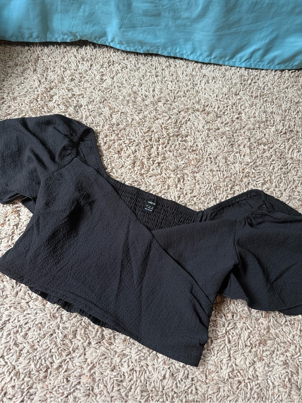 Women’s Black Blouse Crop Top
